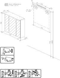 Бриклаер Мебель для ванной Кристалл 70 с нишей белая/дуб бунратти – фотография-19